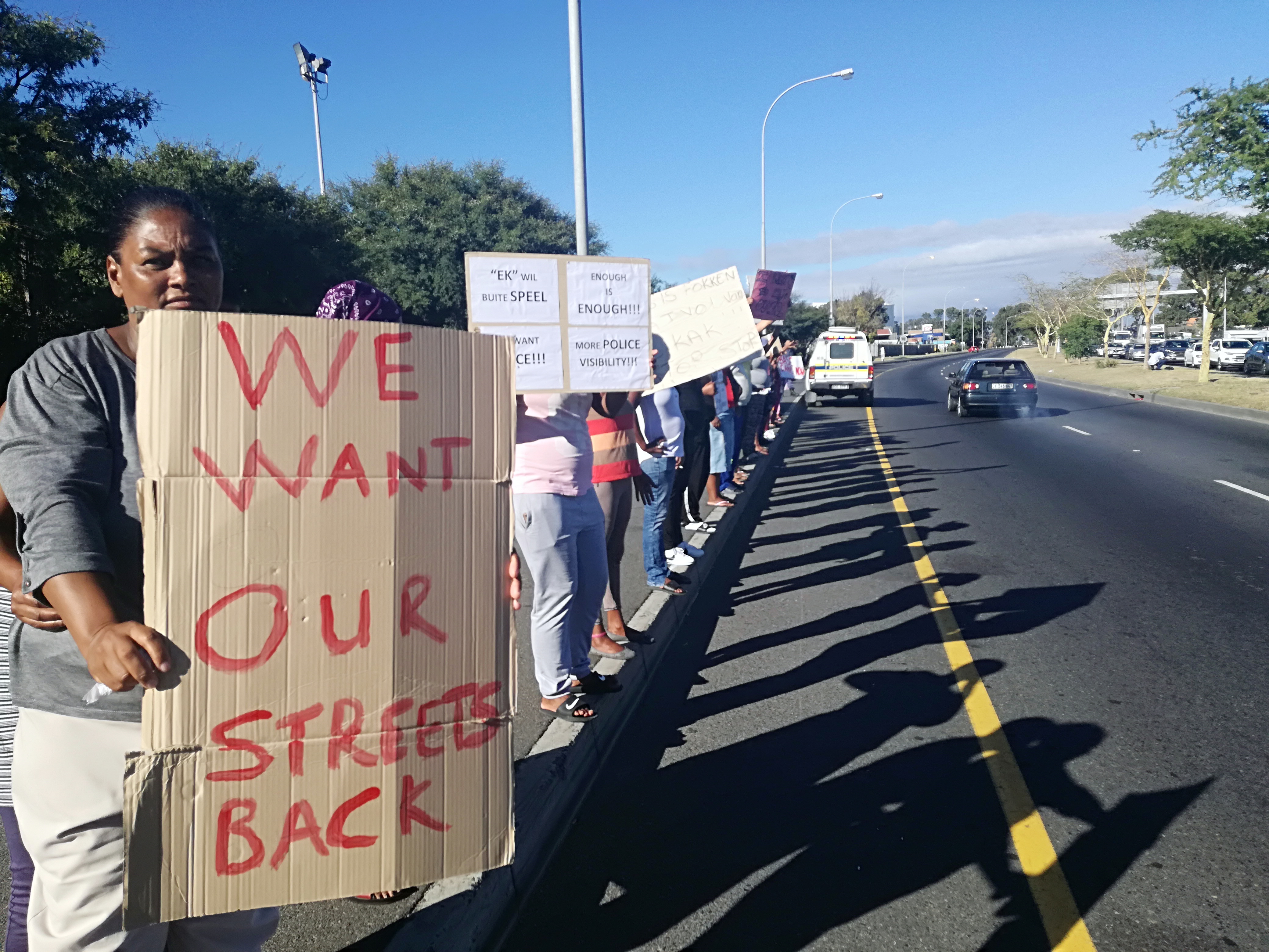 Lavis community protests against gang violence Elitsha